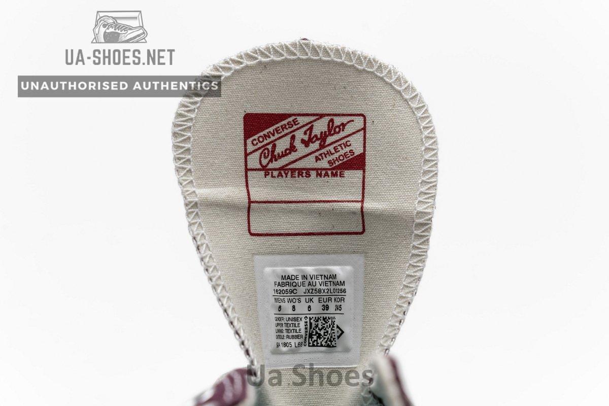 162059C Converse Chuck 70 OX Dark Burgundy Black Egret - Image 10