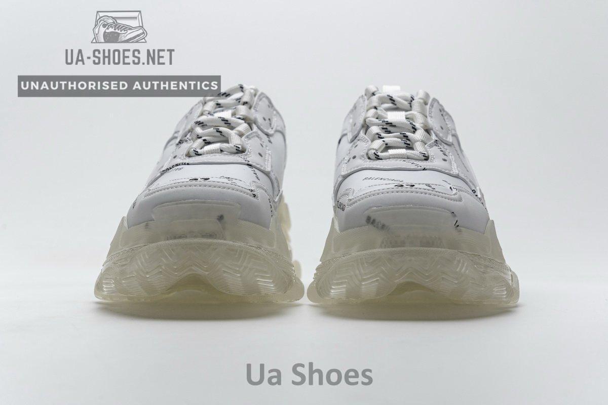 524039 W09E1 2021 Balenciaga Triple S Letter White - Image 8