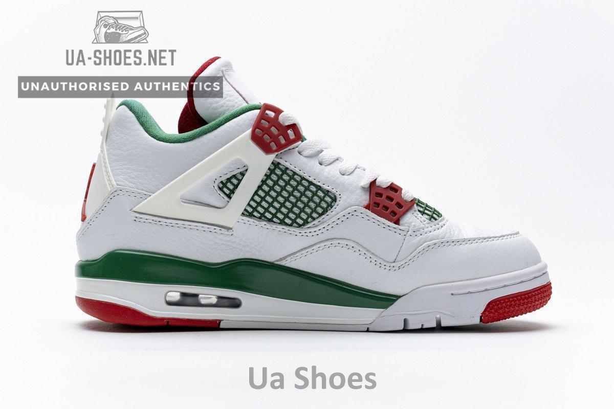 AQ3816-063 Air Jordan 4 Retro White Green Red - Image 9