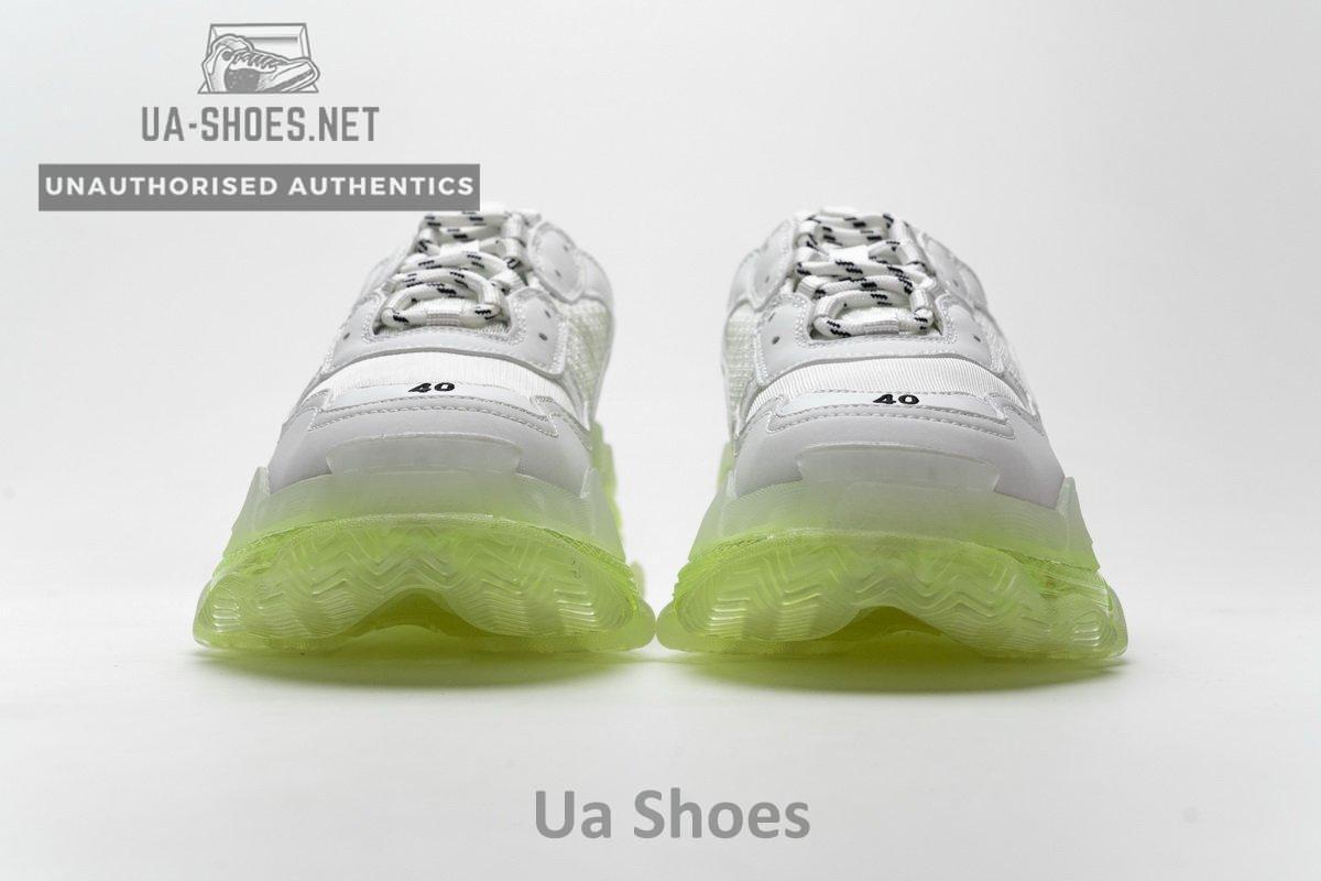 544351 W09E1 1331 Balenciaga Triple S White Green - Image 6