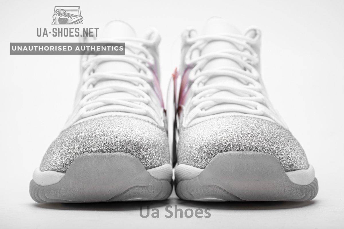 AR0715-100 WMNS Air Jordan 11 Retro White Metallic Silver - Image 7