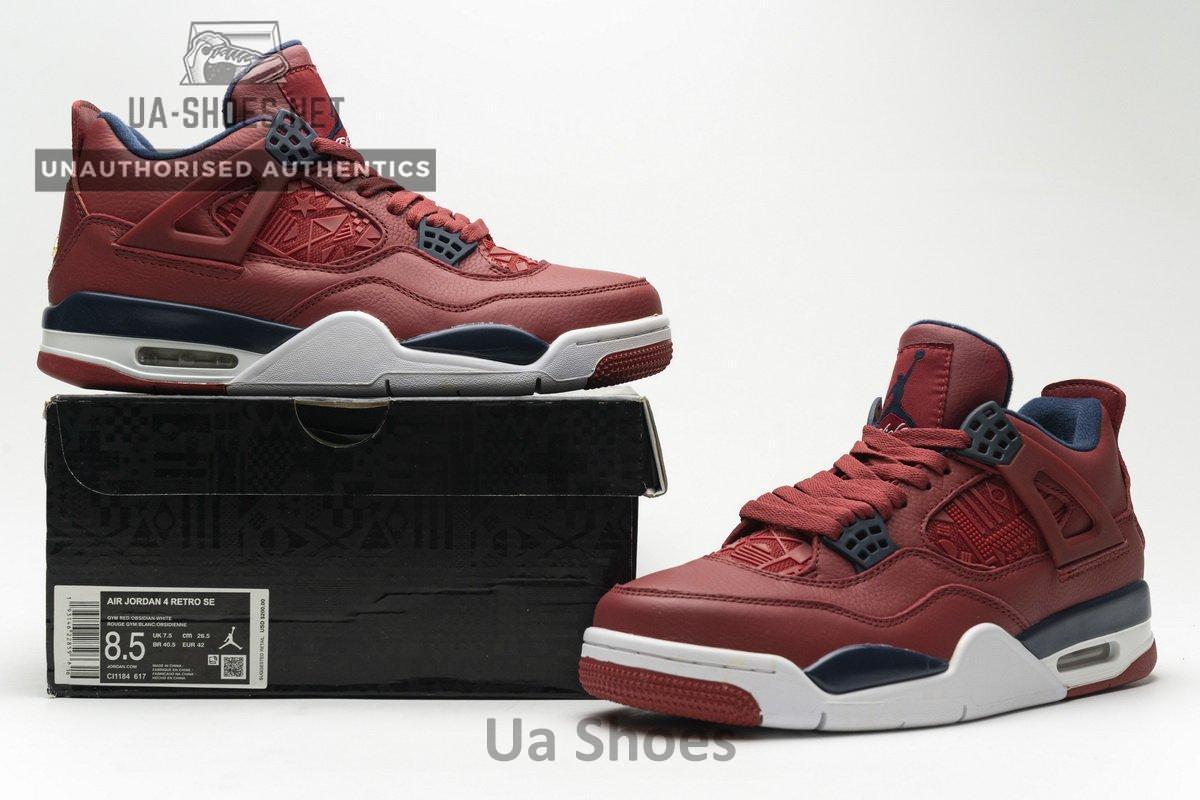 CI1184-617 Air Jordan 4 Retro FIBA Gym Red - Image 2