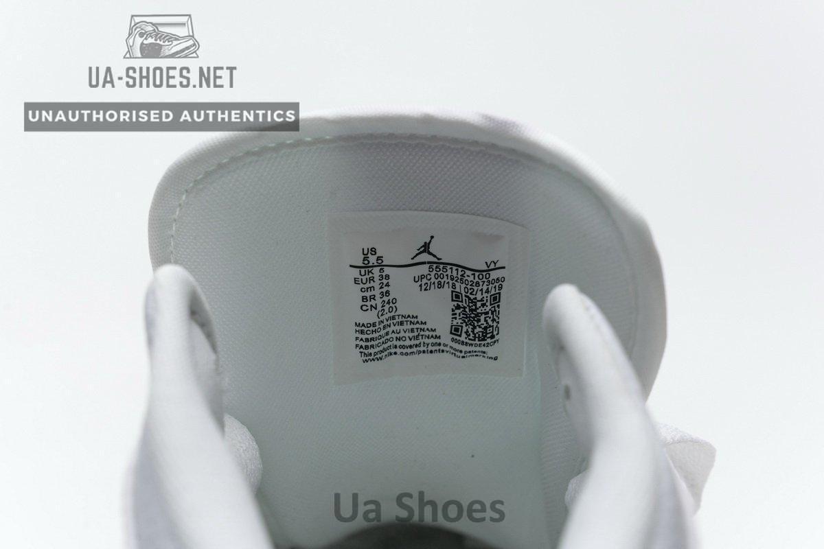 555112-100 Air Jordan 1 Mid SE White Fuchsia Blast - Image 10