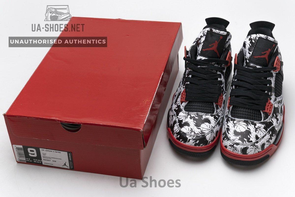 BQ0897-006 Air Jordan 4 Retro Singles Day Tattoo - Image 3