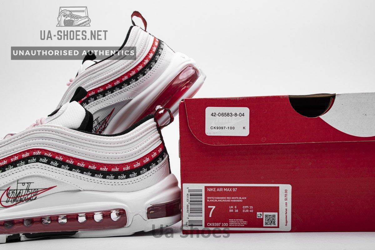 Nike Air Max 97 White University Red CK9397-100 - Image 3