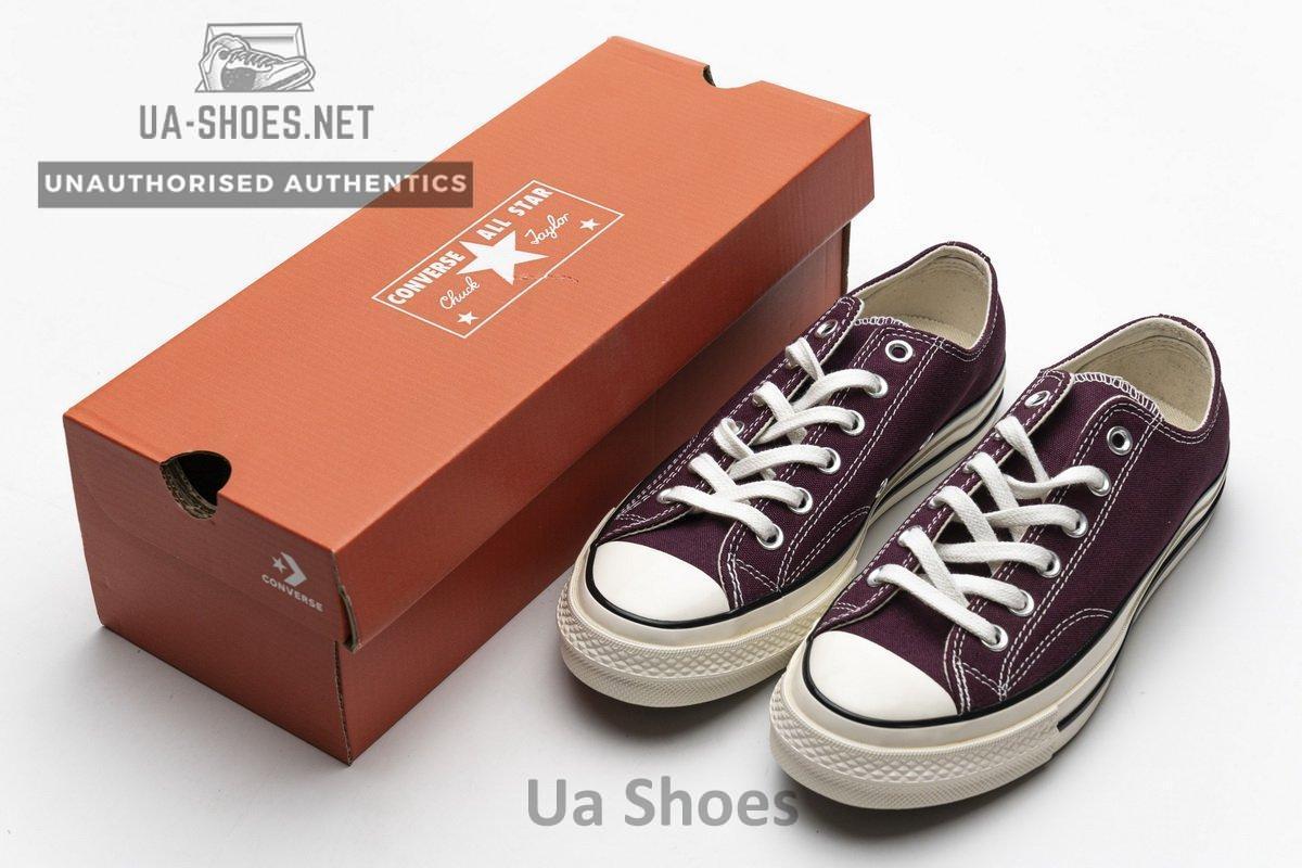 162059C Converse Chuck 70 OX Dark Burgundy Black Egret - Image 3