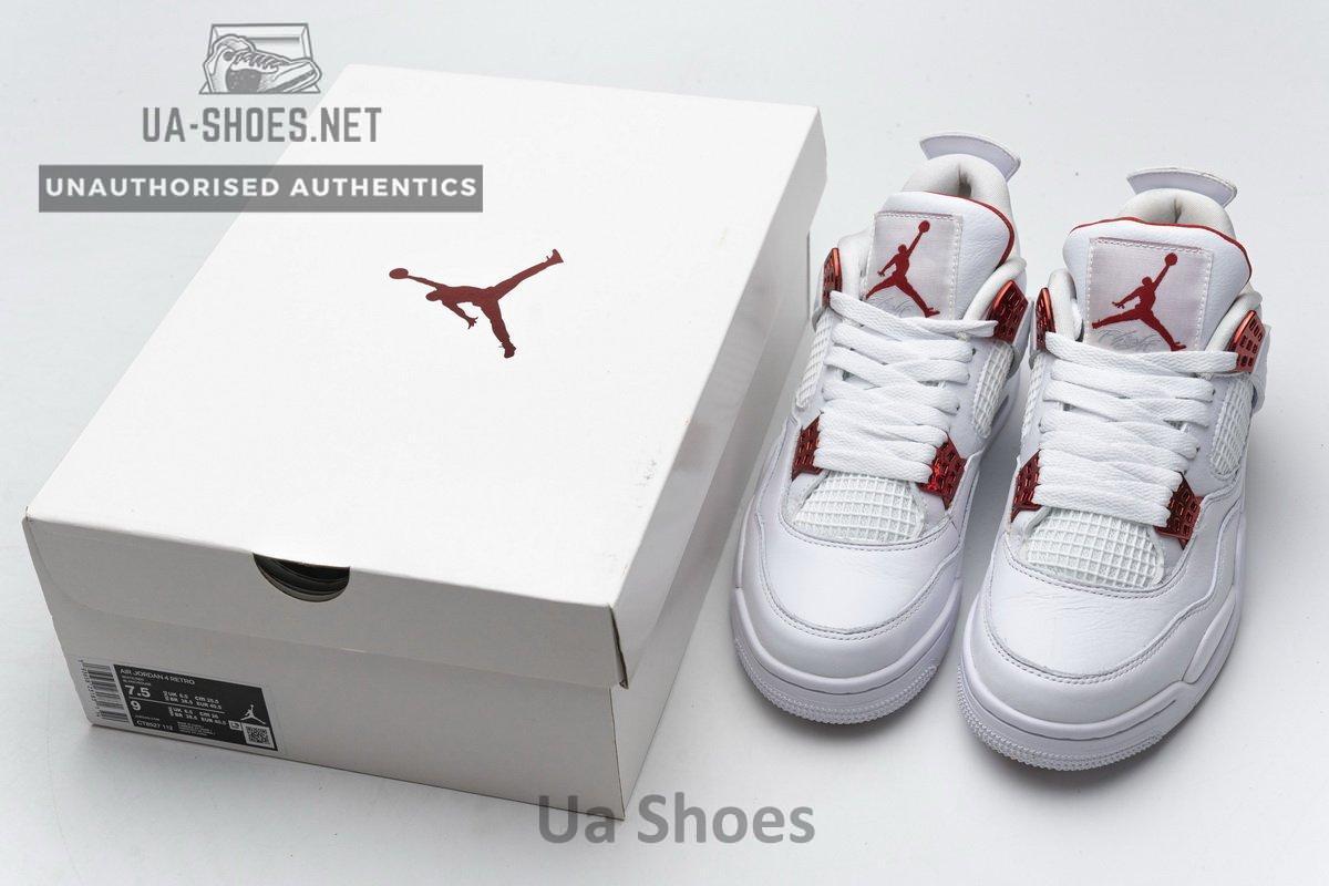 CT8527-112 Air Jordan 4 Retro “Metallic Red” - Image 3