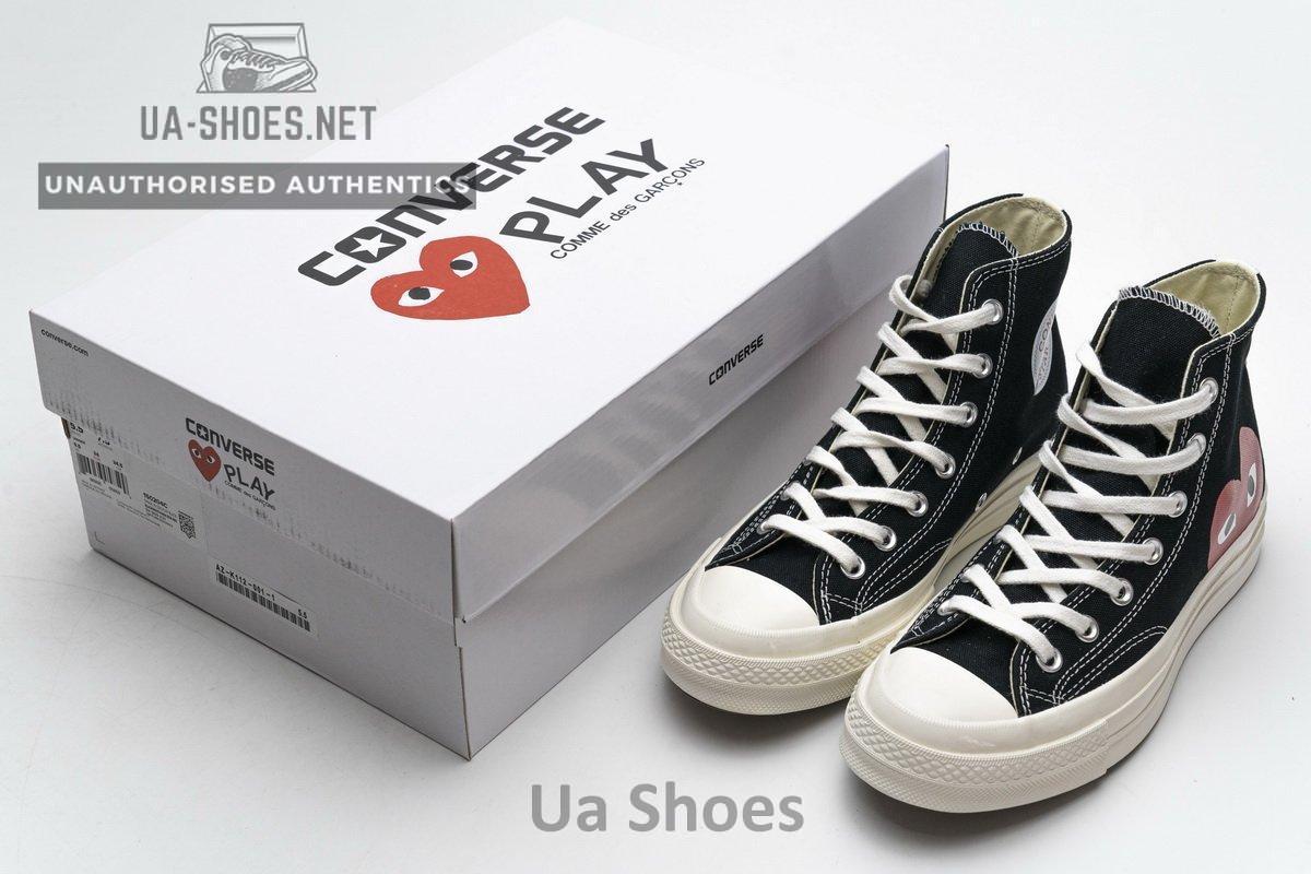 150204C CDG Play x Converse Chuck Taylor All Star 70 High Top - Image 3