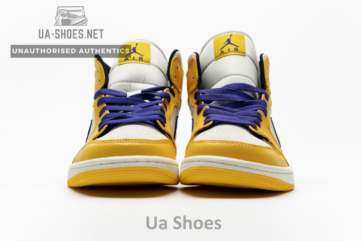 852542-700 Air Jordan 1 Mid Lakers - Image 5