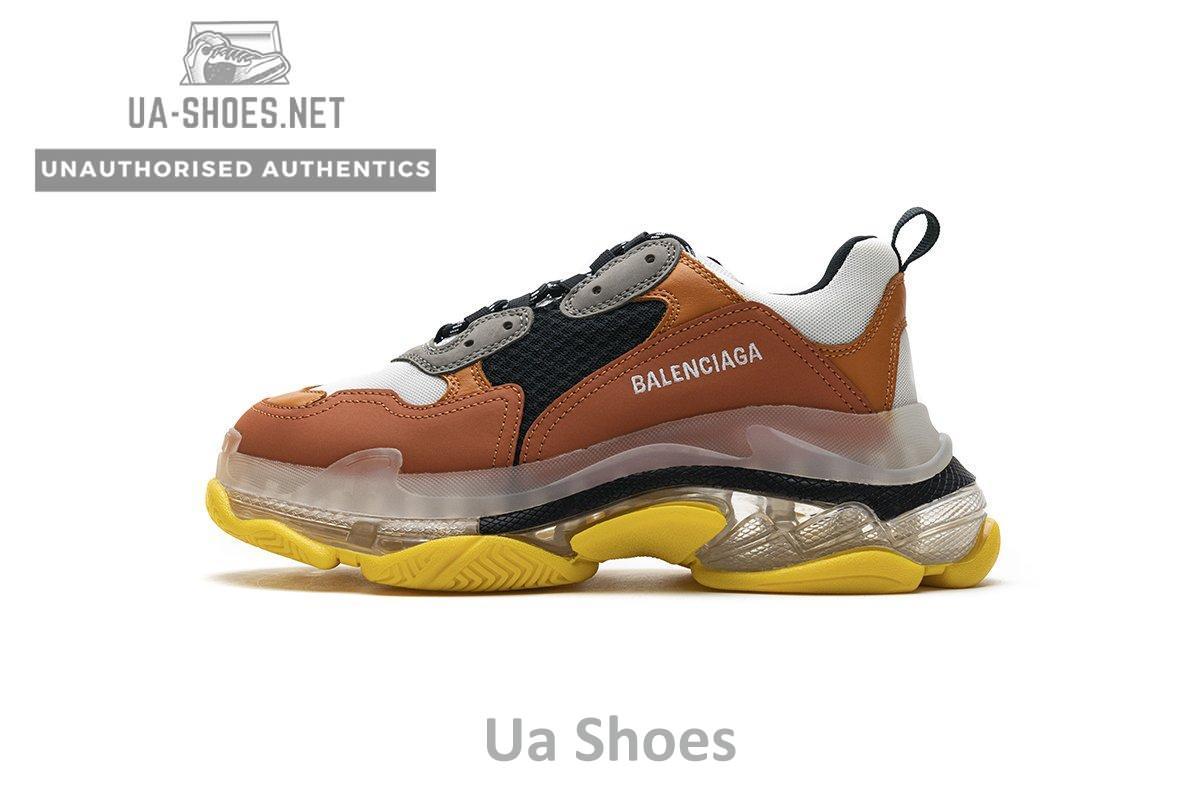 541624 W09E1 1766 Balenciaga Triple S Black Orange