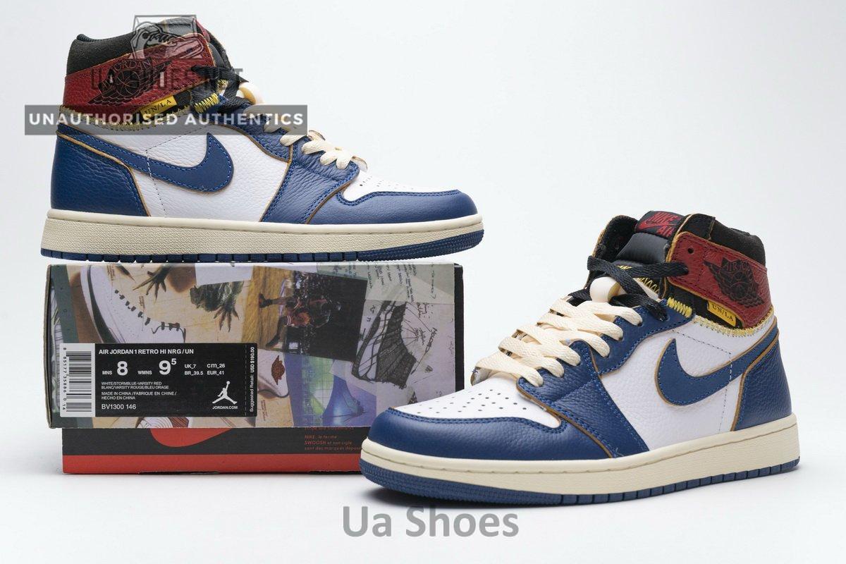 BV1300-146 Air Jordan 1 Retro High Union Los Angeles Blue Toe - Image 2