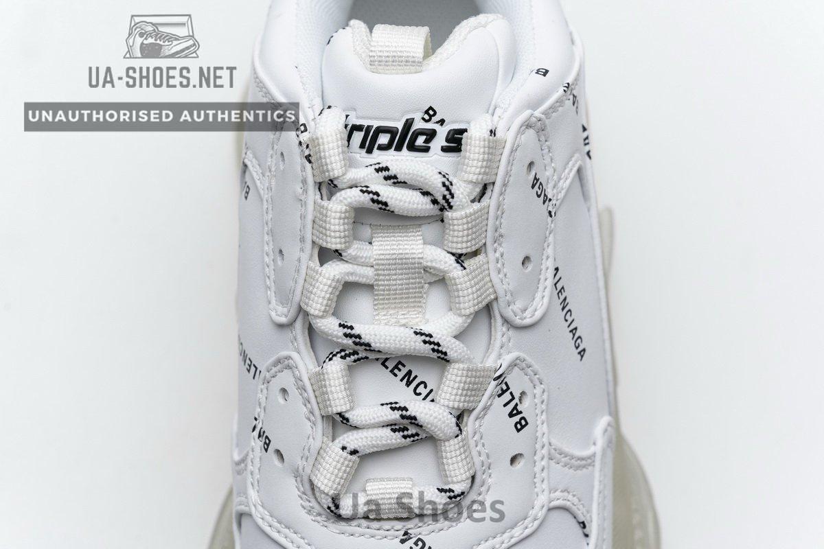524039 W09E1 2021 Balenciaga Triple S Letter White - Image 2