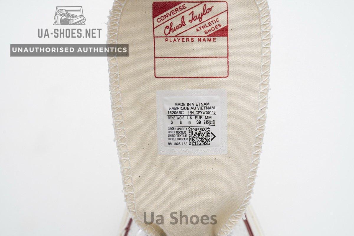 162056C Converse Chuck 70 HI White Garnet Egret - Image 12