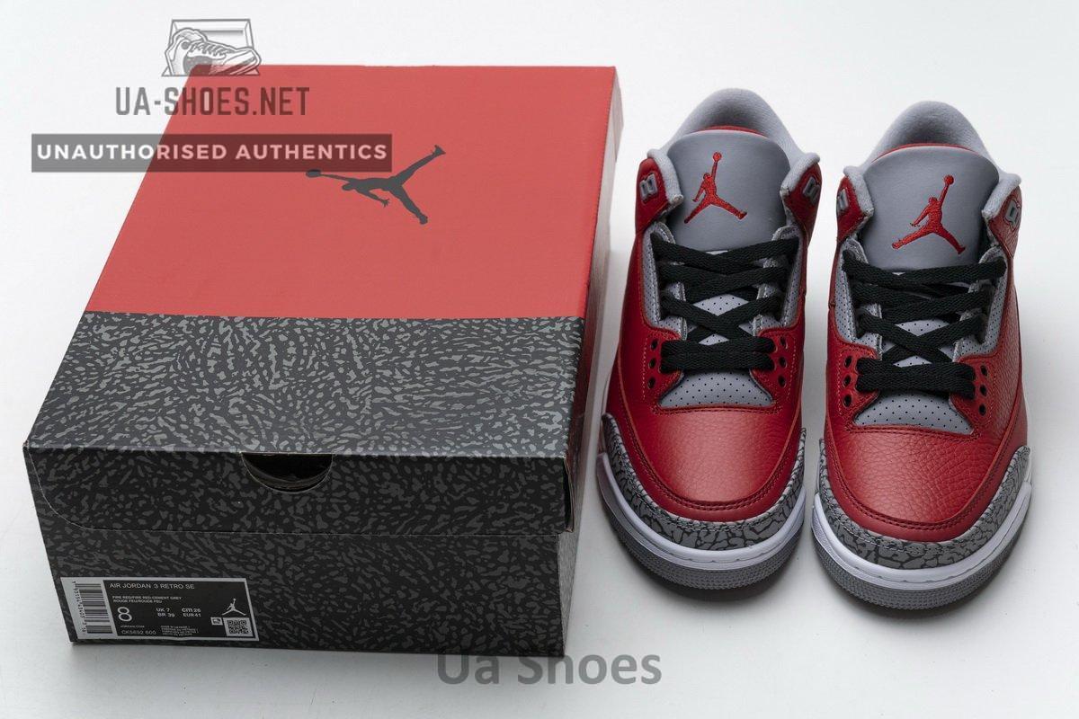 CK5692-600 Air Jordan 3 Retro SE Unite Fire Red - Image 3