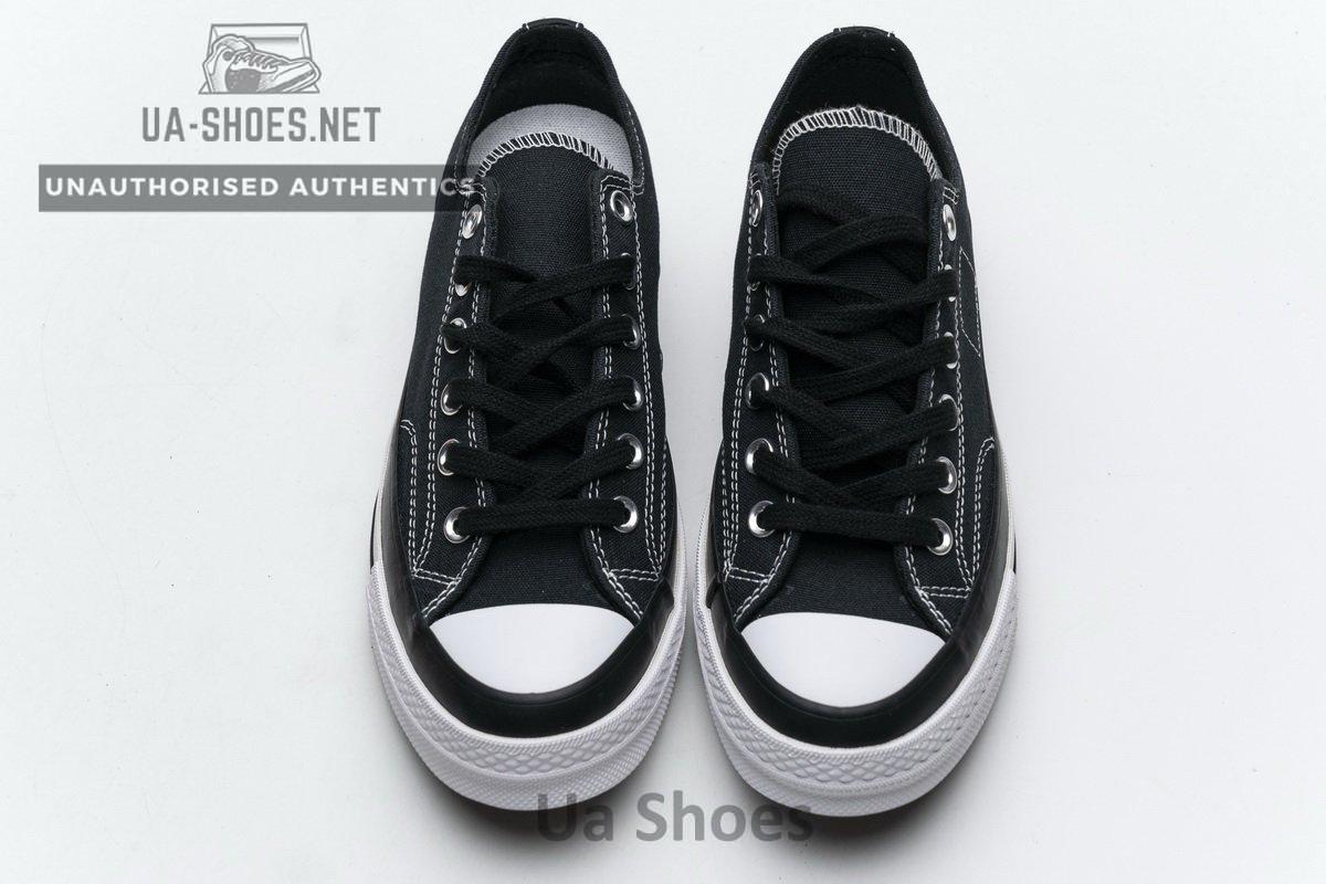 161209C Fragment x Moncler Converse CTAS LIFT OX Black White - Image 4