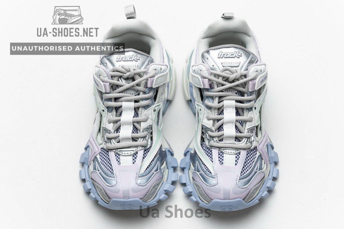 568615 W2GN3 9045 Blenciaga Track 2 Sneaker White Light Blue - Image 4