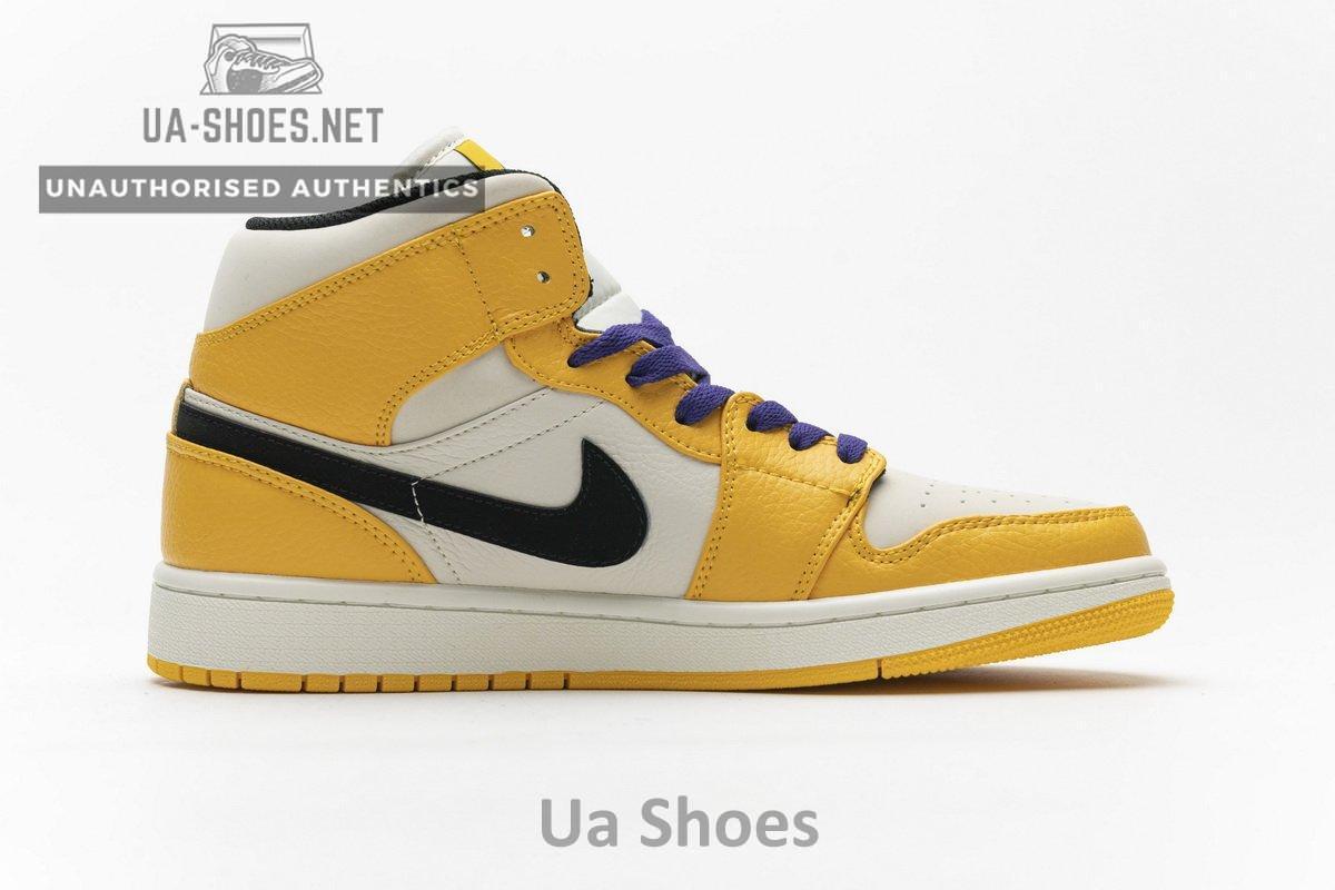 852542-700 Air Jordan 1 Mid Lakers - Image 9