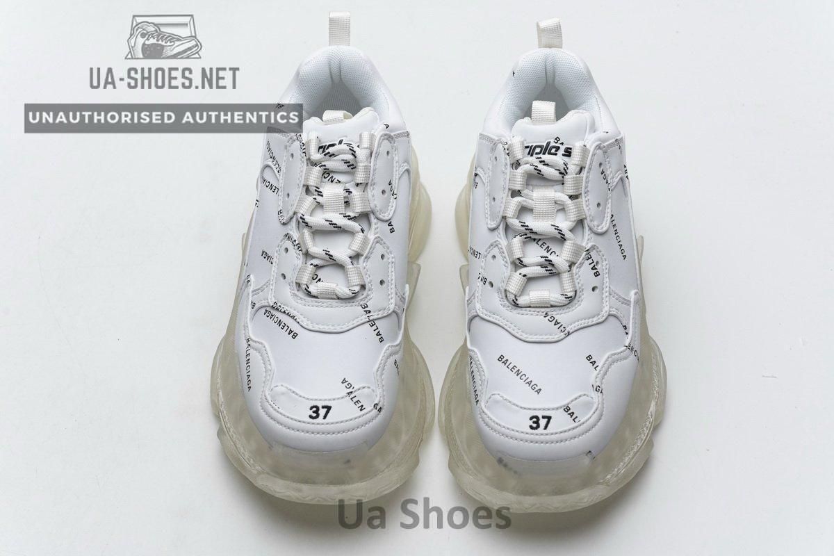 524039 W09E1 2021 Balenciaga Triple S Letter White - Image 7
