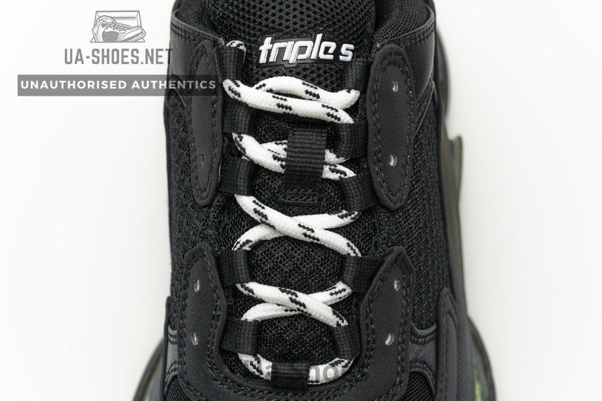 541624 W09O1 2140 Balenciaga Triple S Black Green - Image 8