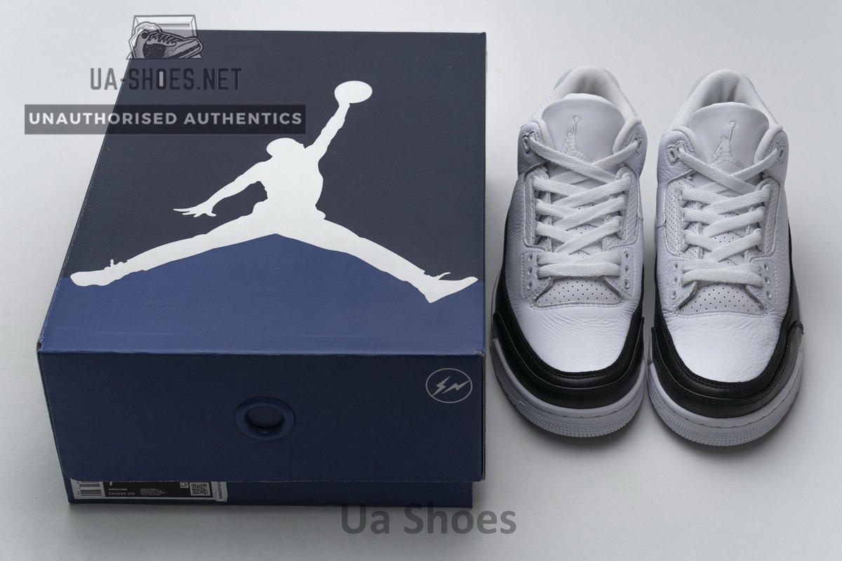 DA3595-100 Fragment Design x Air Jordan 3 Black White - Image 3