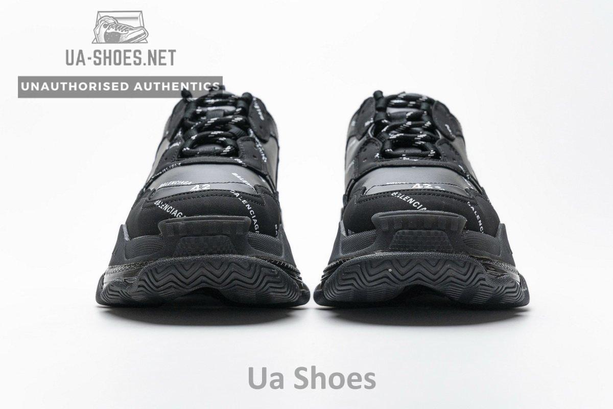 524039 W09E1 2021 Balenciaga Triple S Letter Black - Image 5