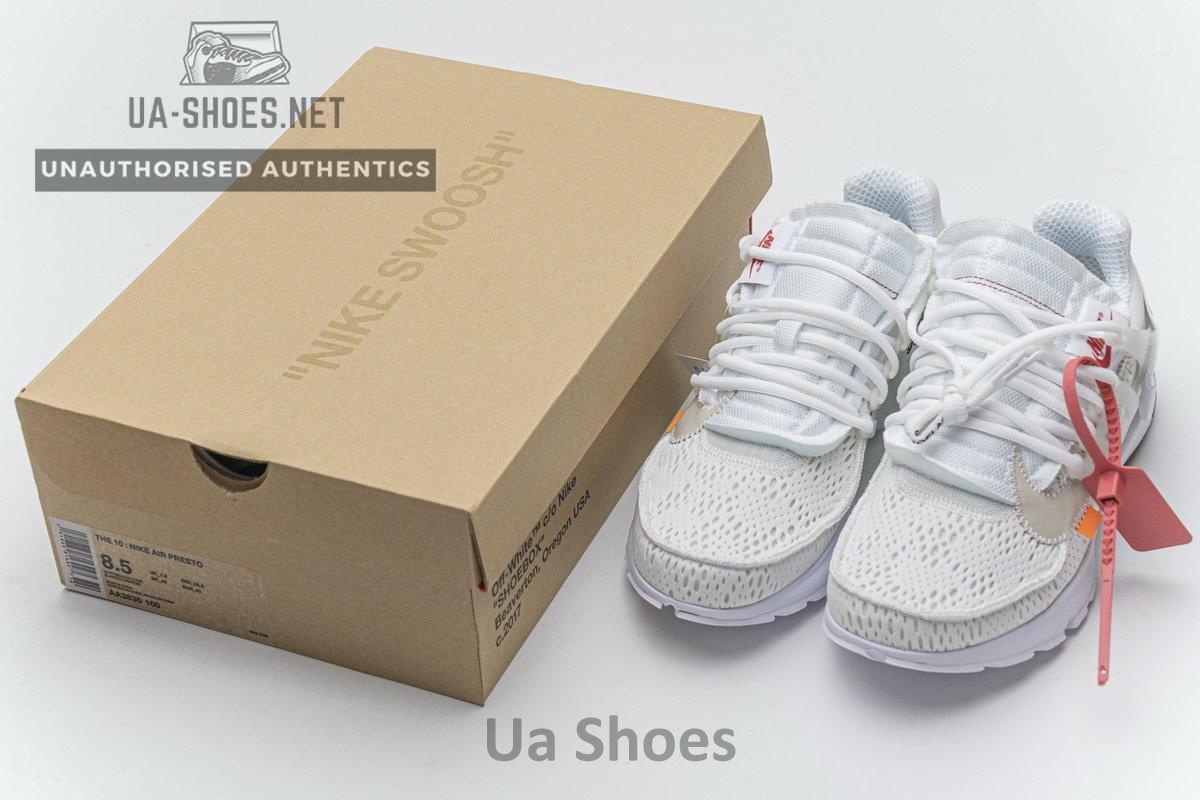 AA3830-100 OFF-WHITE x Nike Air Presto White - Image 3