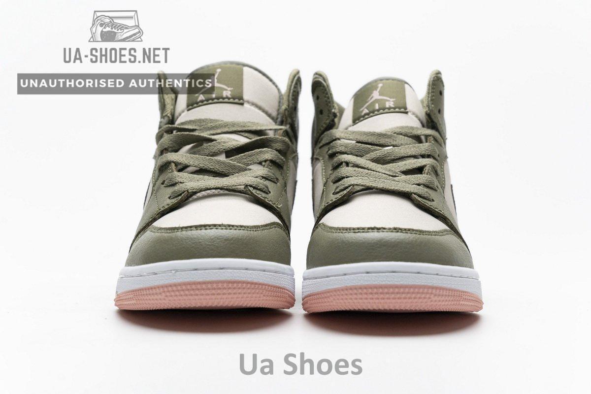 555112-225 Air Jordan 1 Mid GS Trooper Bleached Coral - Image 5