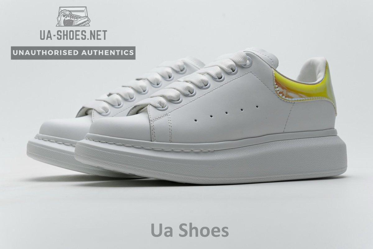 462214 WHGP7 9001 Alexander McQueen Sneaker White Orange Laser - Image 6