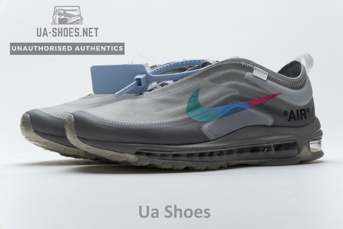 AJ4585-101 Off-White x Nike Air Max 97 Wlolf Grey Menta - Image 6