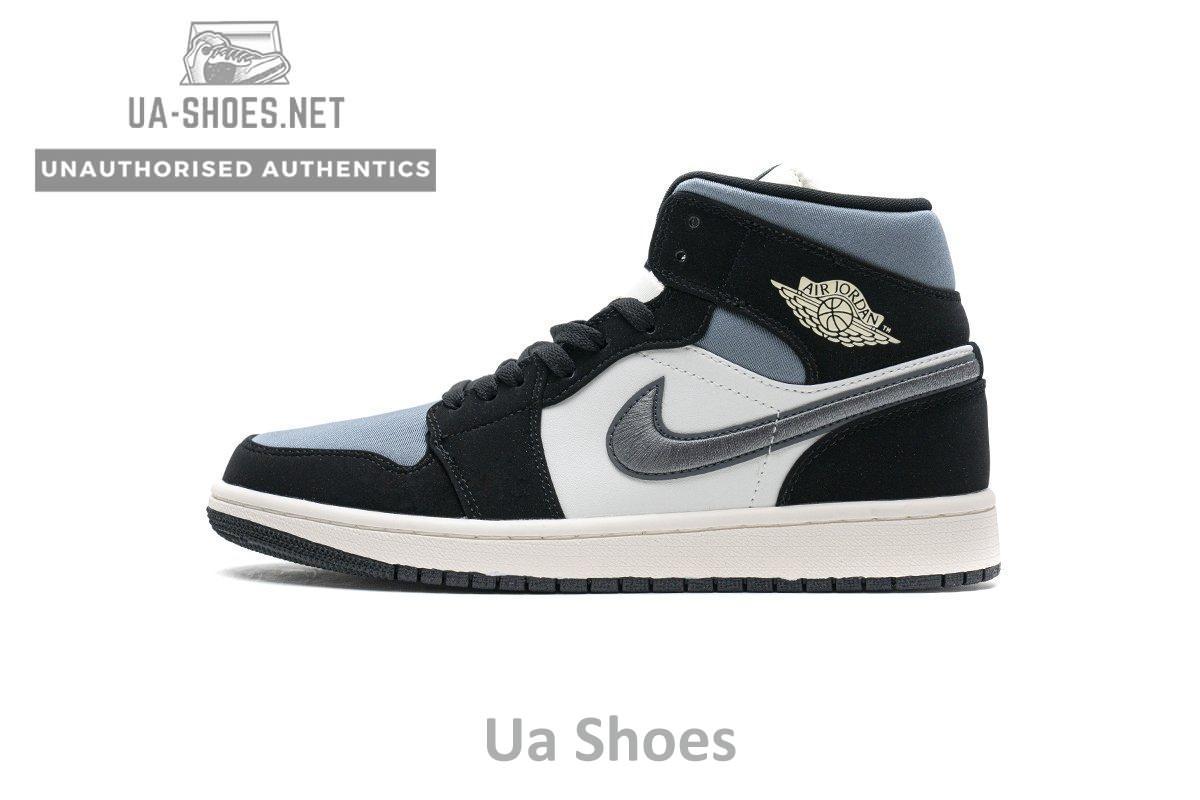 852542-011 Air Jordan 1 Mid SE “Satin Grey”