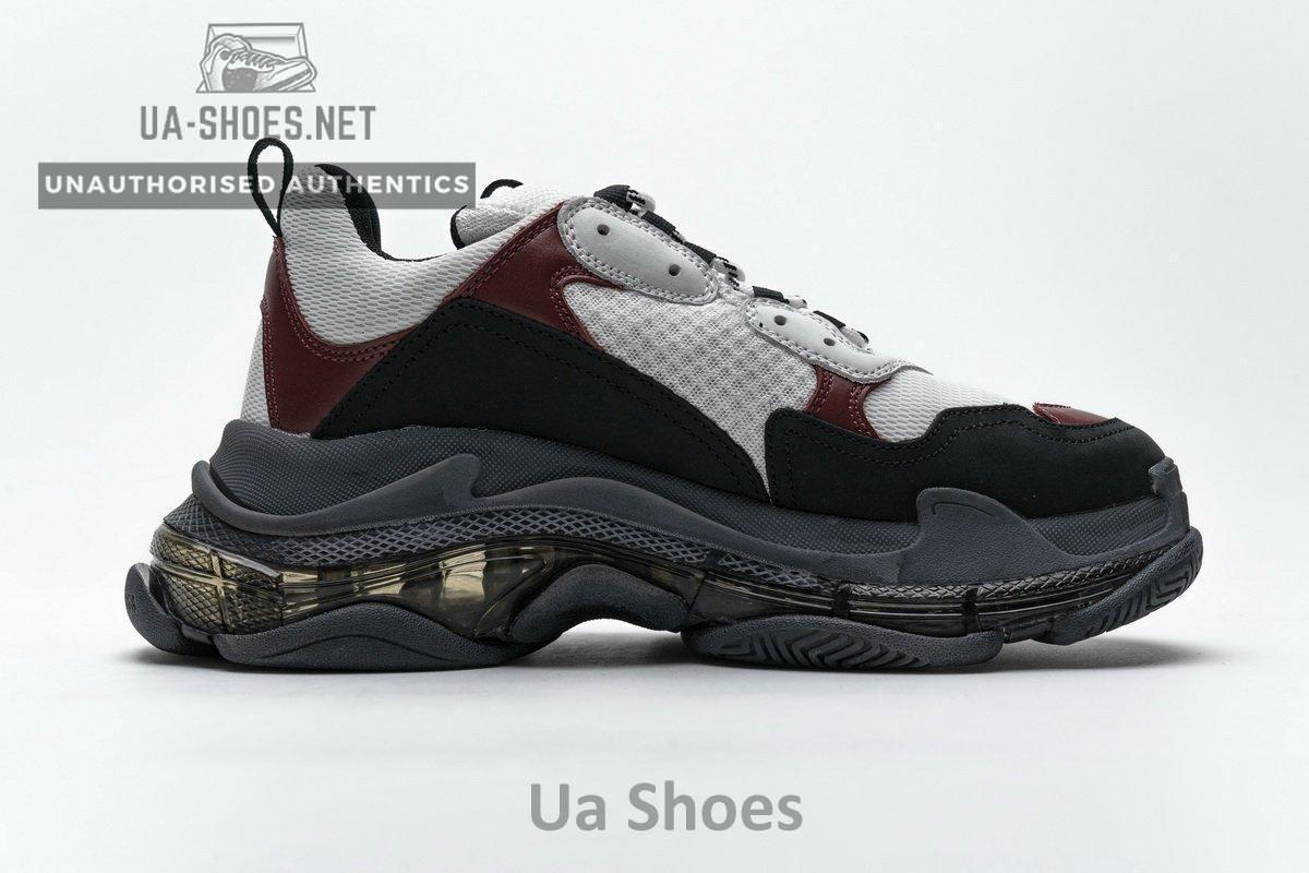 541624 W09O1 2268 Balenciaga Triple S Black Brown Red - Image 10