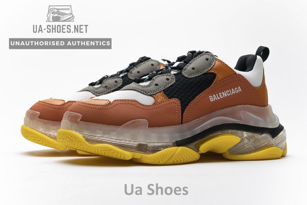 541624 W09E1 1766 Balenciaga Triple S Black Orange - Image 3