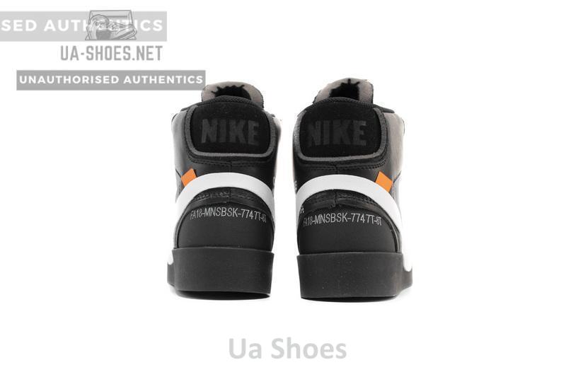 OFF WHITE X Nike Blazer Mid AA3832-001 Black - Image 4