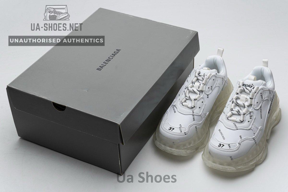 524039 W09E1 2021 Balenciaga Triple S Letter White - Image 6