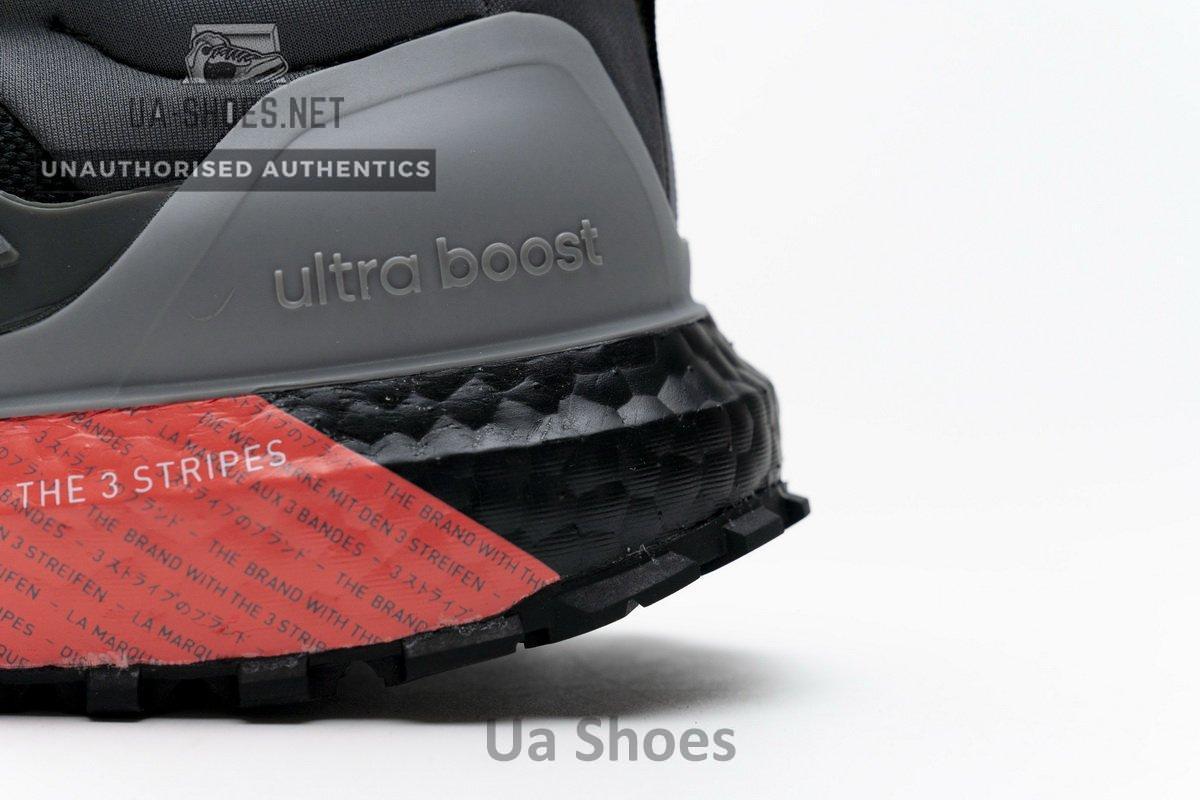 EG8098 adidas Ultra Boost All Terrain Black Grey Red - Image 3