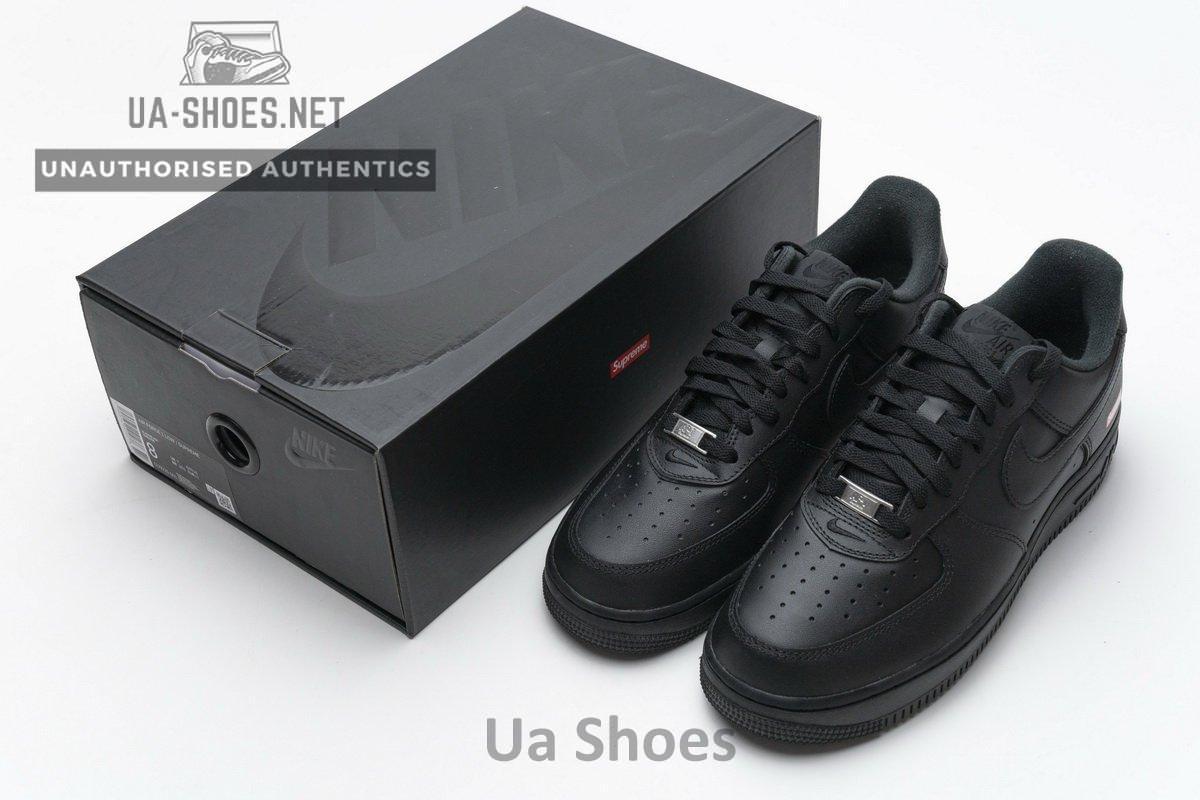 CU9225-001 Supreme x Nike Air Force 1 Low Black - Image 3