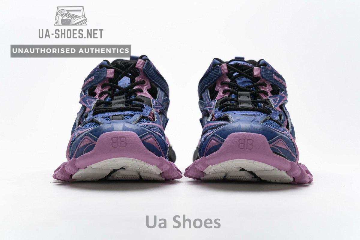 570391 W2GN3 4050 Blenciaga Track 2 Sneaker Blue Pink - Image 5