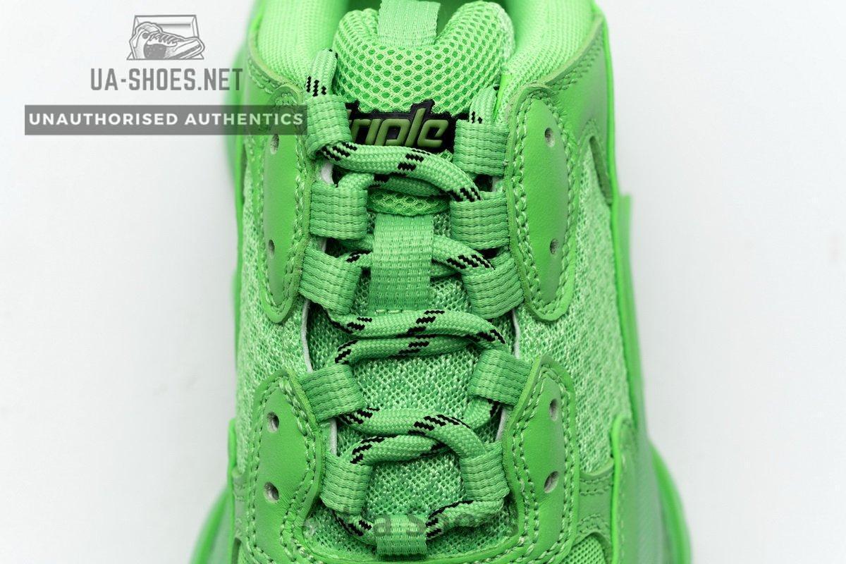 544351 W09OL 3801 Balenciaga Triple S Fluo Green - Image 8