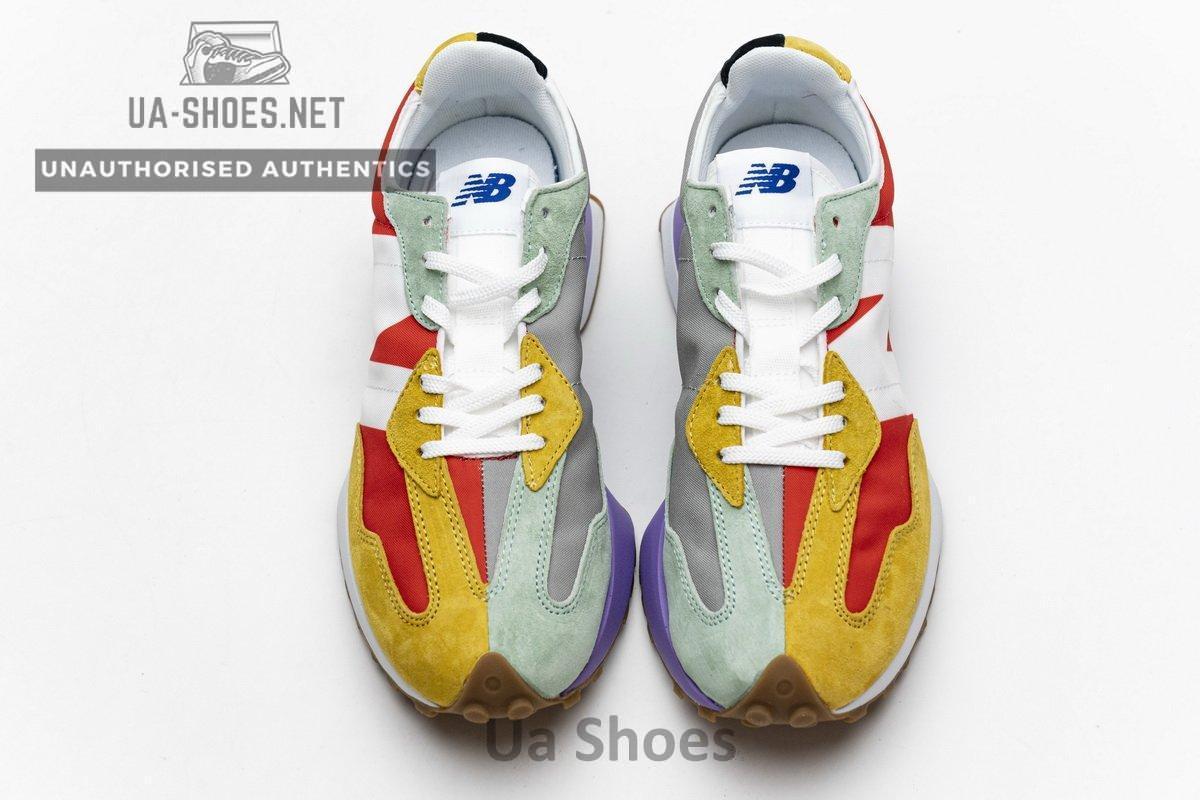 NB327LAB New Balance White Red Yellow - Image 4