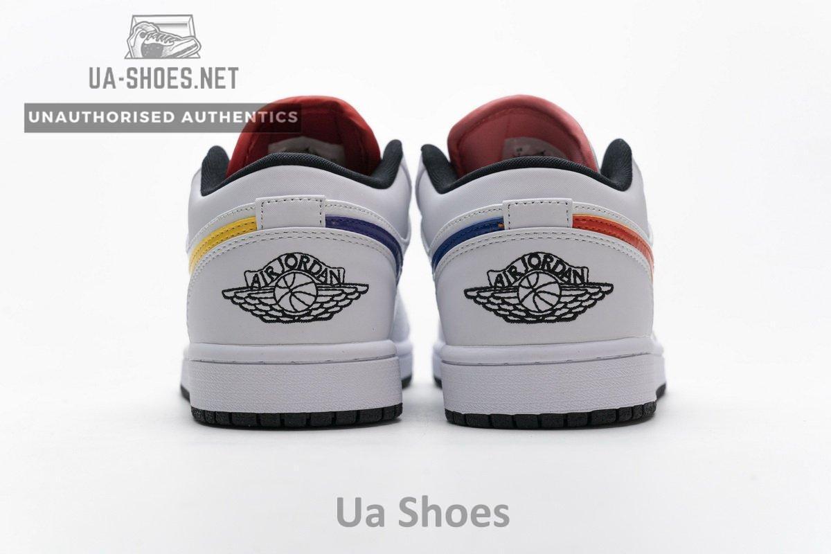 CW7009-100 Air Jordan 1 Low White Multi-Color - Image 7