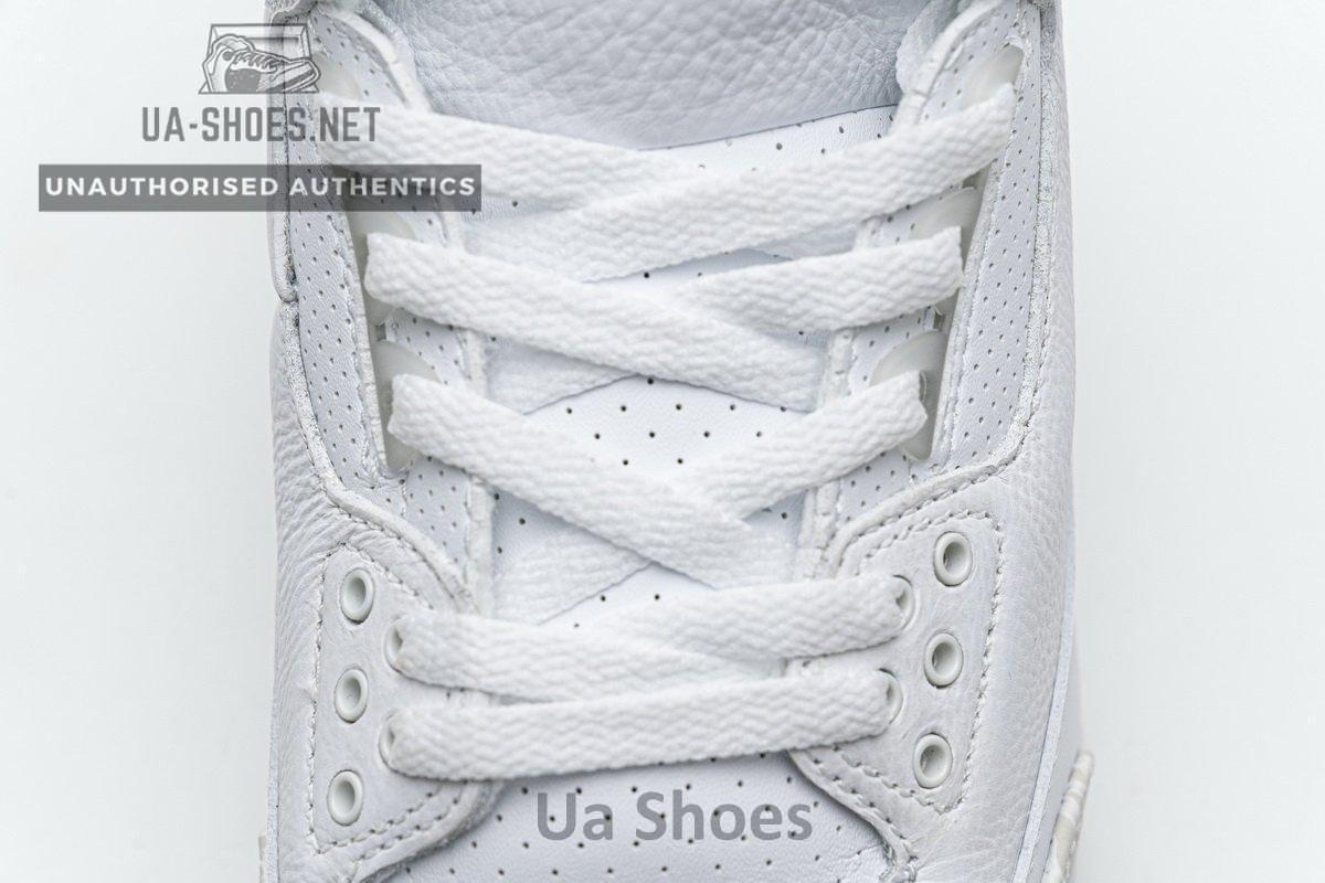 136064-111 Air Jordan 3 Retro Pure White - Image 8