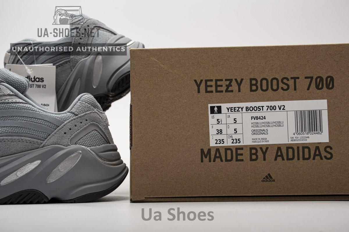FV8424 adidas Yeezy Boost 700 V2 “Hospital Blue”Real Boost - Image 8