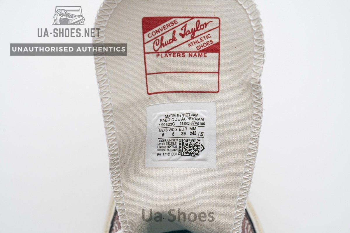 159623C Converse Chuck 70 HI Saddle Black Egret - Image 12