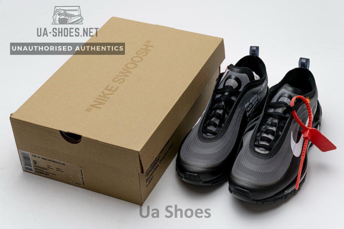 AJ4585-001 Off-White x Nike Air Max 97 All Black - Image 3
