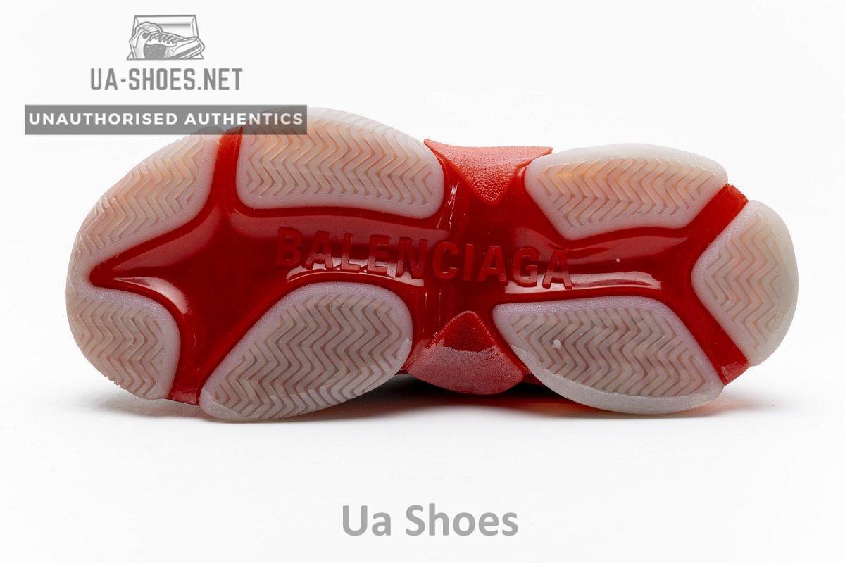 544351 W09O1 2262 Balenciaga Triple S Grey Red - Image 2