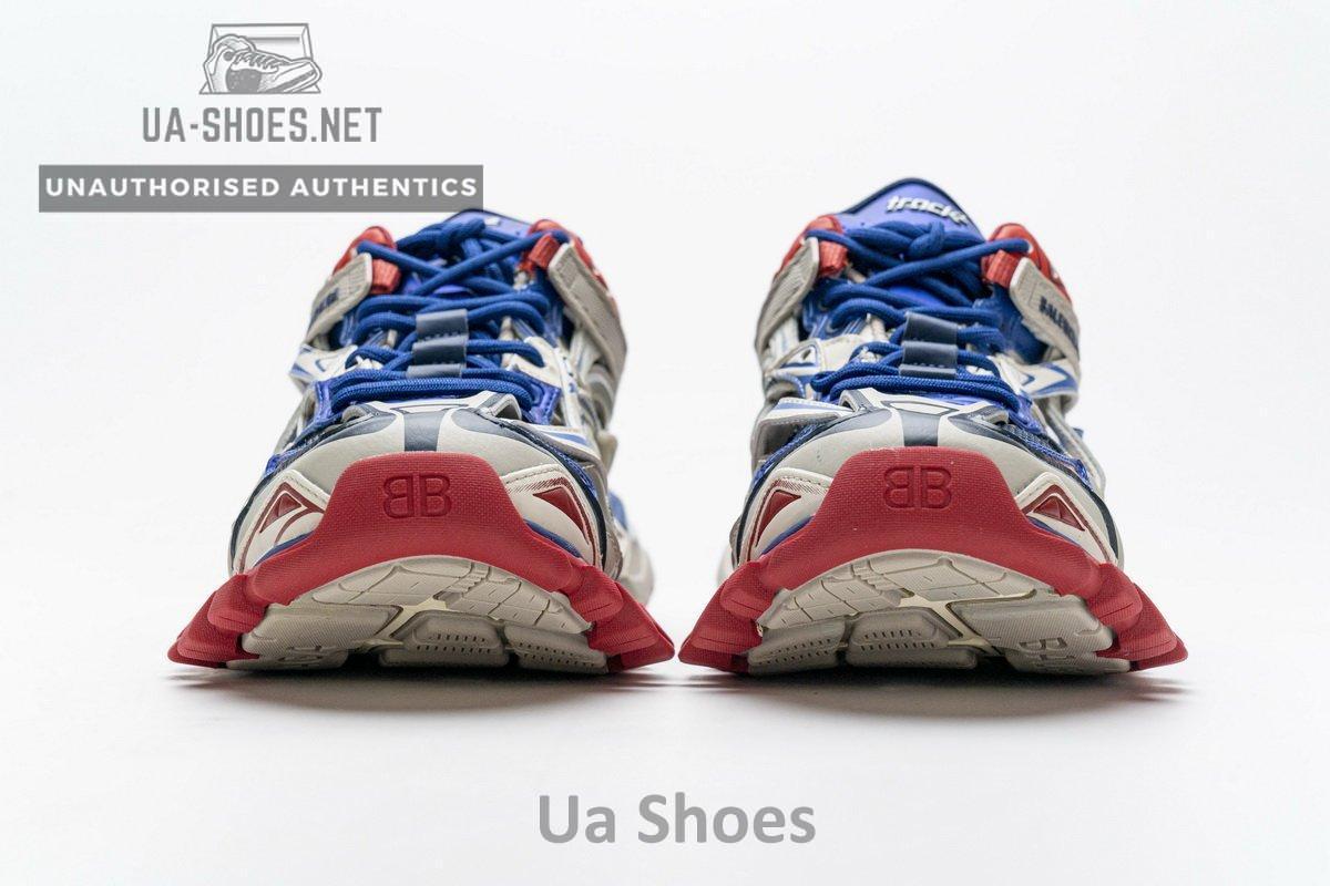 570391 W2GN2 8570 Blenciaga Track 2 Sneaker Beige Blue - Image 5