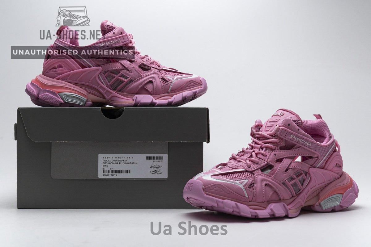 568615 W2GN5 5816 Blenciaga Track 2 Sneaker Pink - Image 2