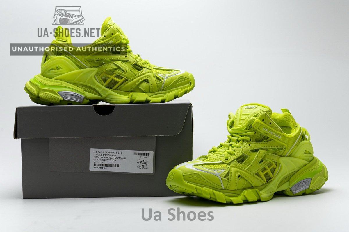 570391 W2GN3 1090 Blenciaga Track 2 Sneaker Black White - Image 2