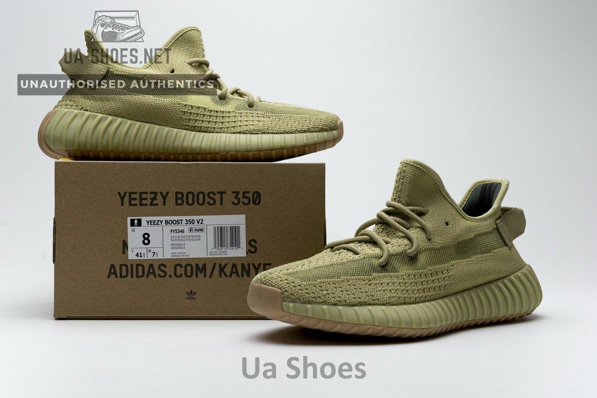 FY5346 adidas Yeezy Boost 350 V2"Sulfur" Real Boost - Image 2