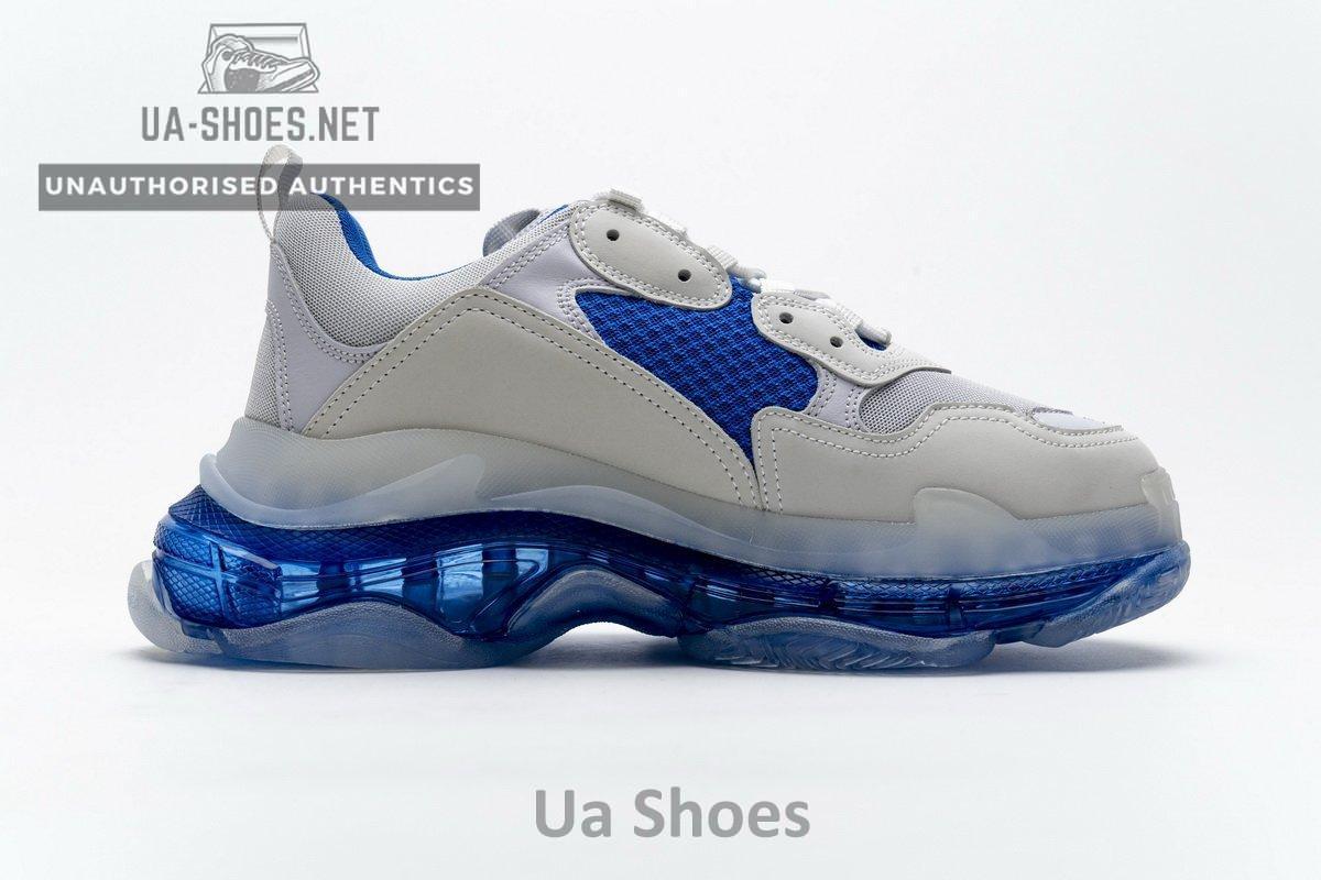 541624 W09E1 1772 Balenciaga Triple S White Blue - Image 8